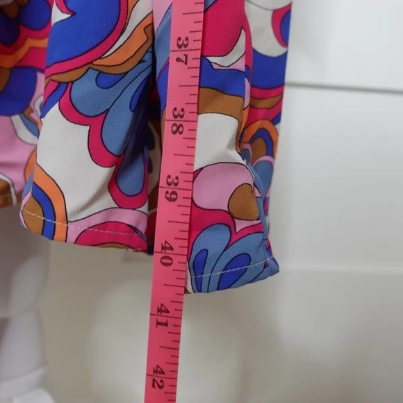 Intempo Women's midi wrap multicolor dress resort wear plus size 2X NWT - Picture 4 of 11